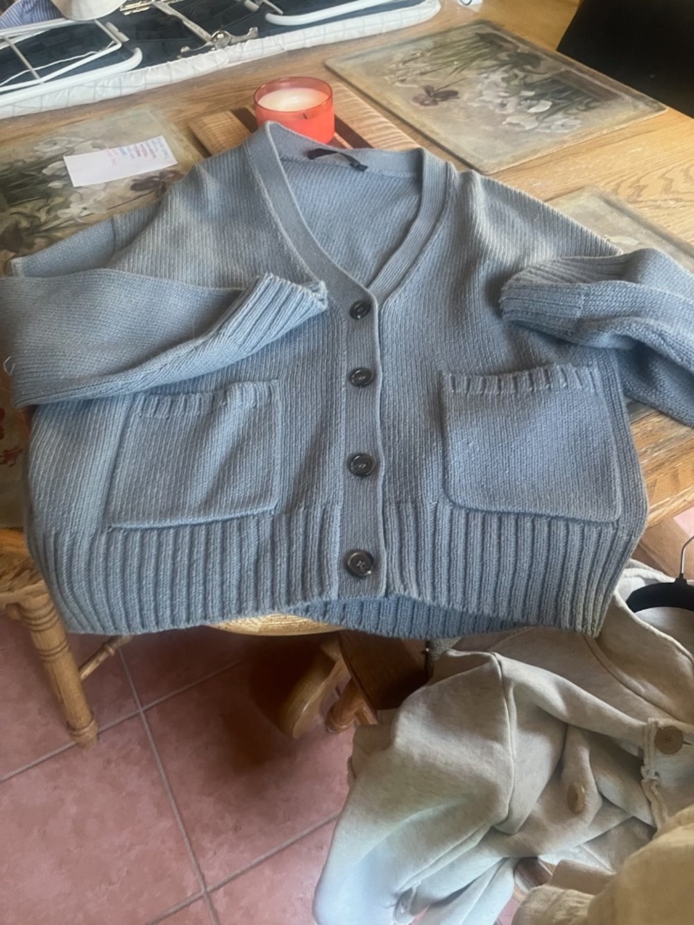 Jenni Kayne Blue “Barrett” Cardigan, S